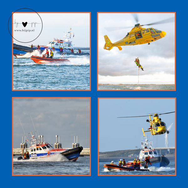 wenskaart collage knrm BINNENKORT WEER OP VOORRAAD