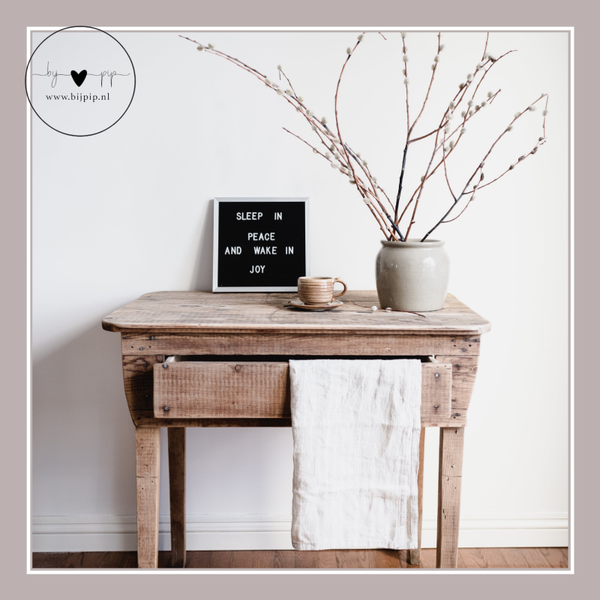 wenskaart tafeltje met takken