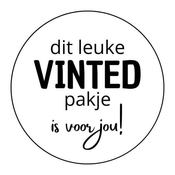 sticker vinted rond 38mm