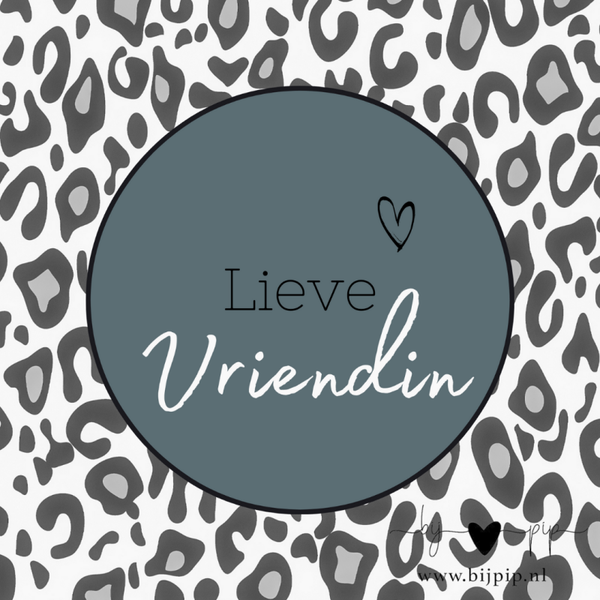 Wenskaart Lieve vriendin