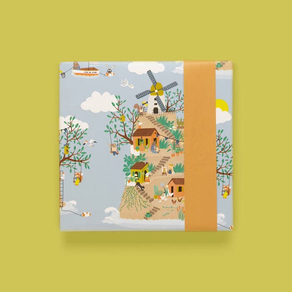 kadopapier world taupe dubbelzijdig