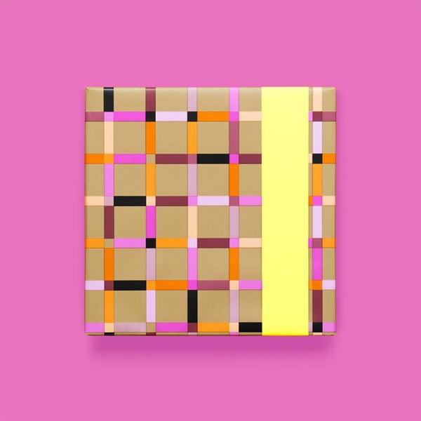 kadopapier Art Taupe - Yellow