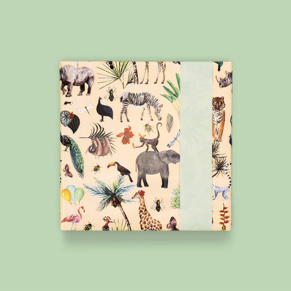 kadopapier jungle beige dubbelzijdig