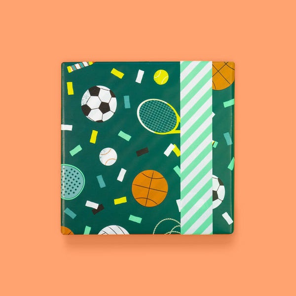 cadeaupapier sport dubbelzijdig