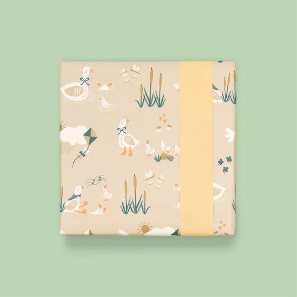 cadeaupapier baby goose dubbelzijdig