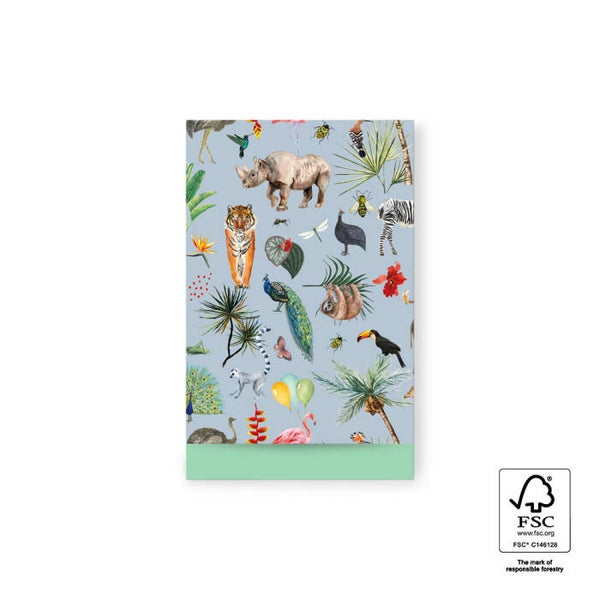 cadeauzakje jungle mint M