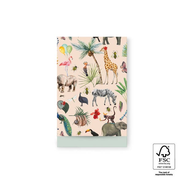 cadeauzakje jungle beige M