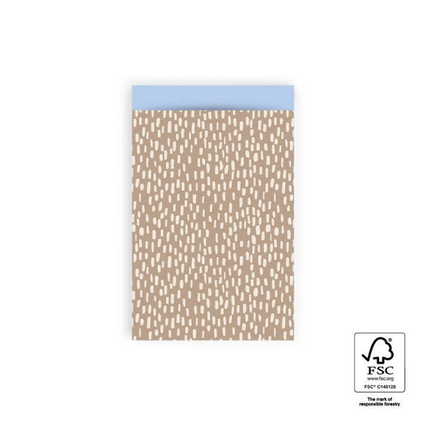 cadeauzakje Sparkles Taupe M