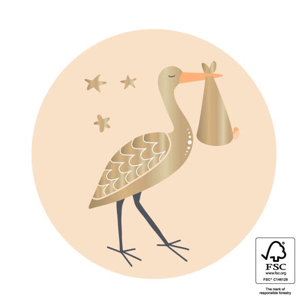 sticker baby joy beige 55mm