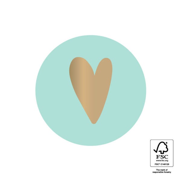 sticker hartje mint 35mm