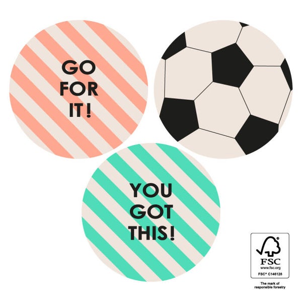 sticker sport 3 stuks 55mm