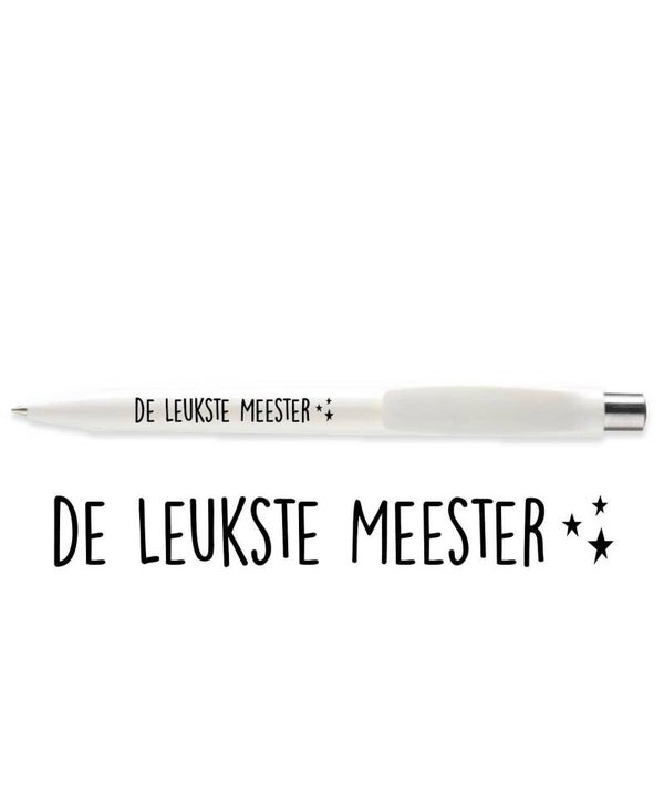 Balpen de leukste meester wit