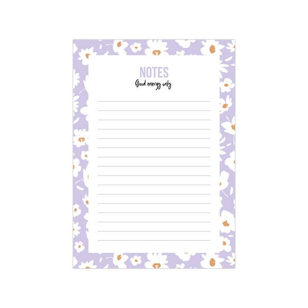 Gift Notitieblokje A6 Millefleurs lila