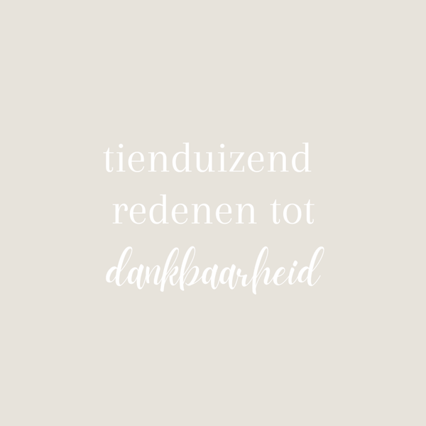 Wenskaart tienduizen redenen