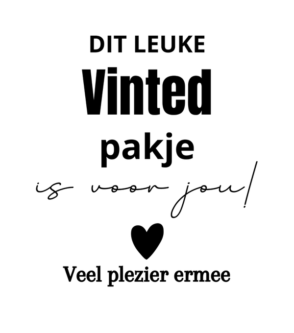 sticker dit leuke vinted pakje