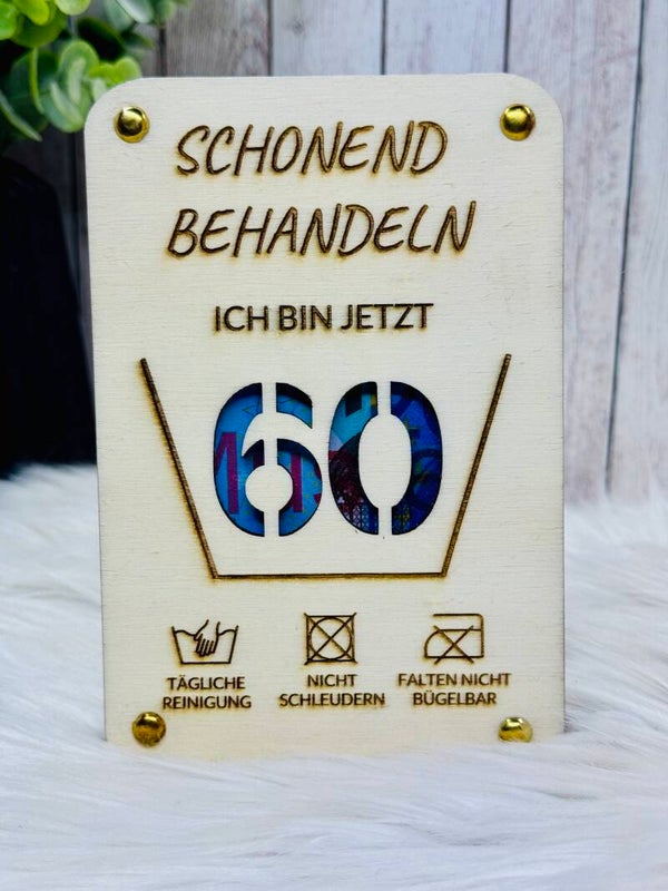 Geschenkkarte „60“