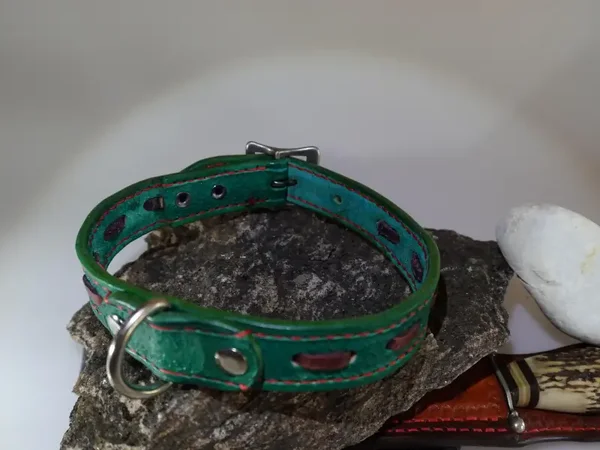 Hundehalsband/ handgefertigtes Lederhalsband