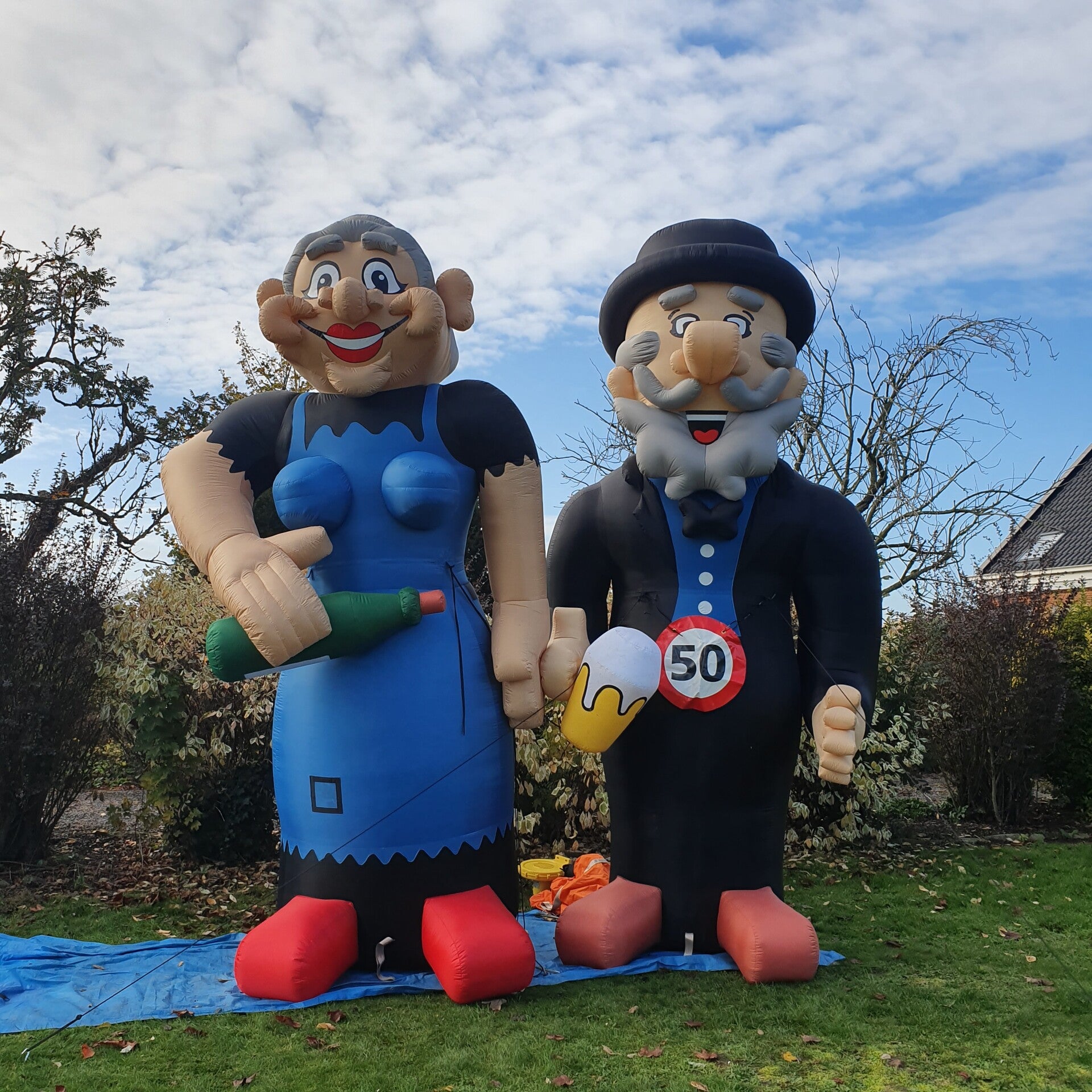 Abraham & Sarah Cartoon Duo Huren in Zeeuws-Vlaanderen