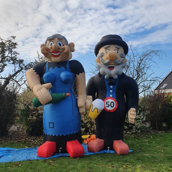 Abraham & Sarah Cartoon Duo Huren in Zeeuws-Vlaanderen