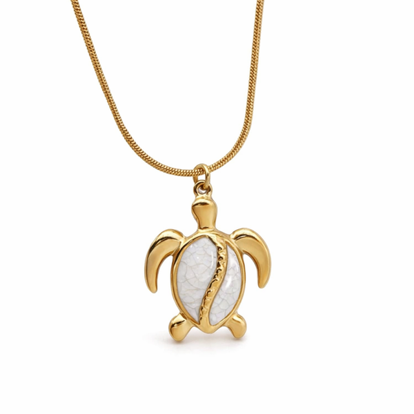 PEARL TURTLE NECKLACE