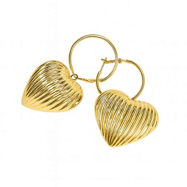 VINTAGE HEART EARRINGS