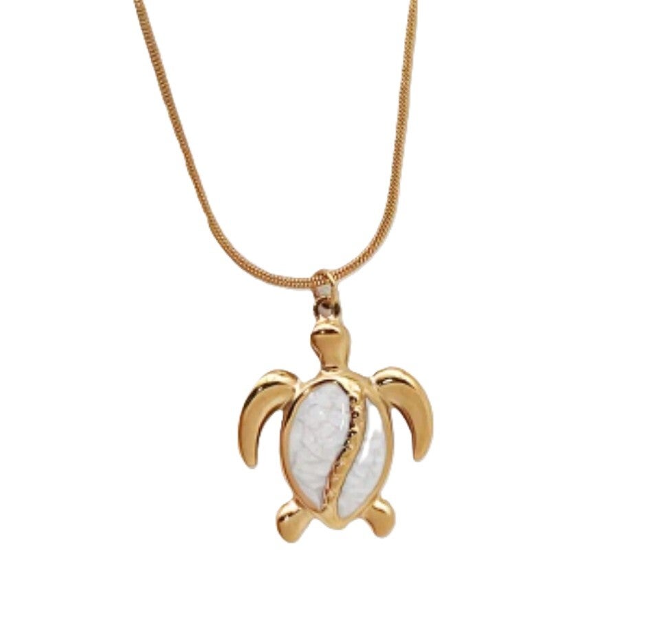 PEARL TURTLE NECKLACE