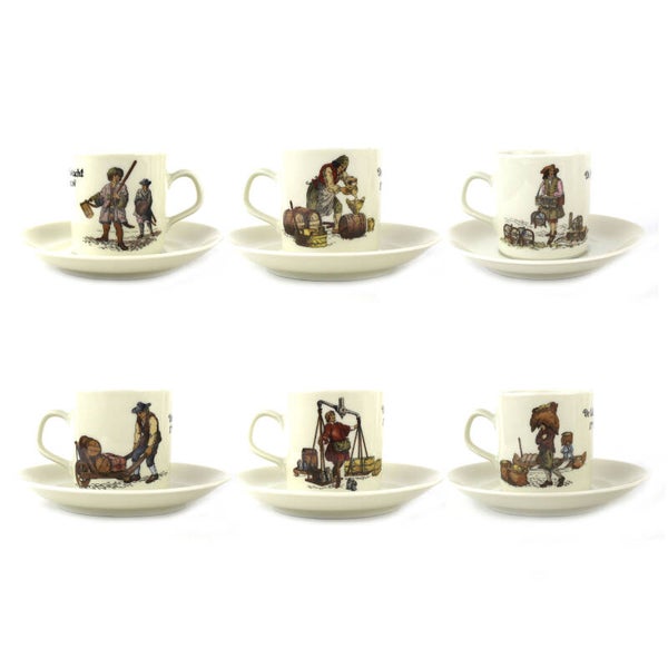 Nutroma oude beroepen kop en schotels in originele doos 1974