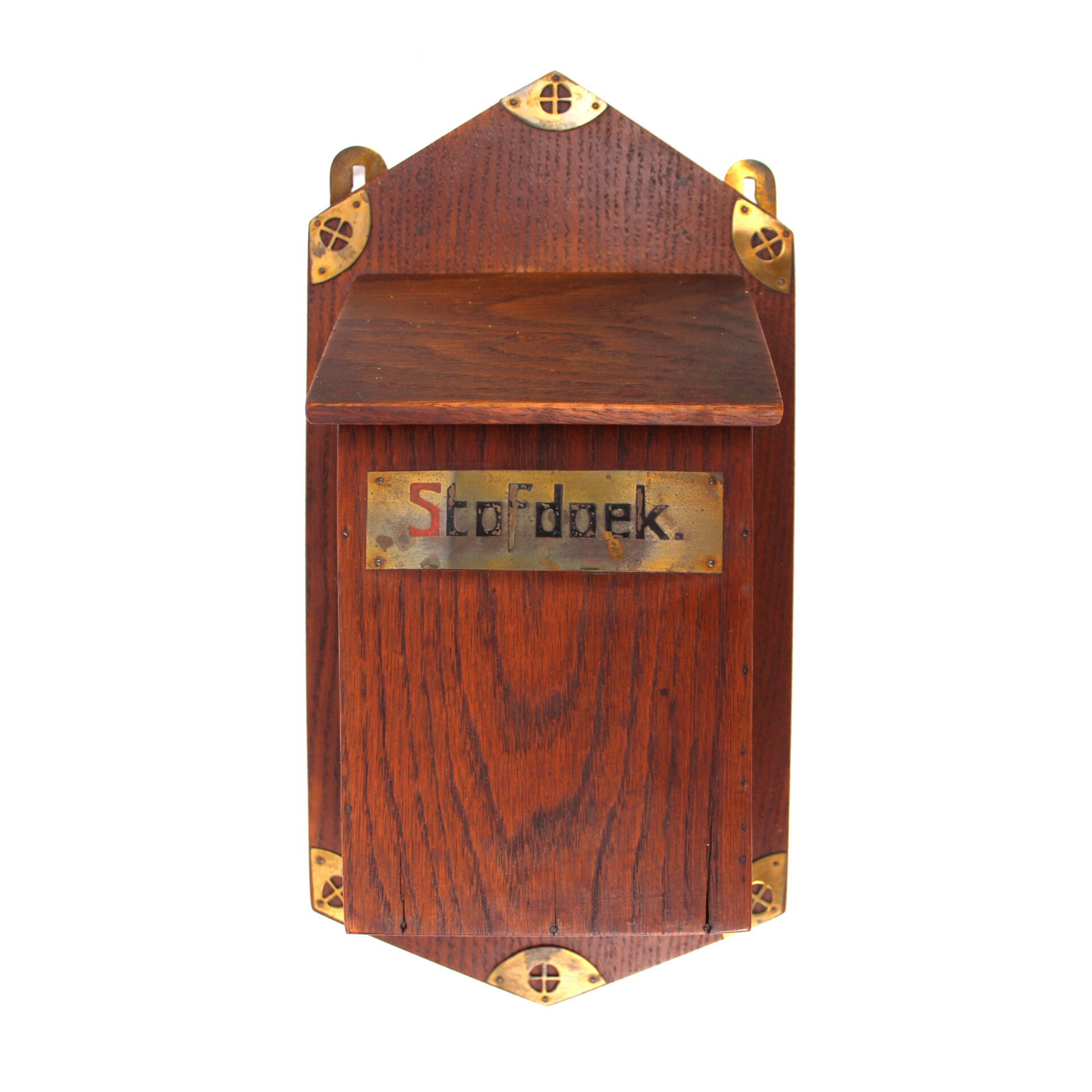 Stofdoek wandkastje met beslag Nederlands design