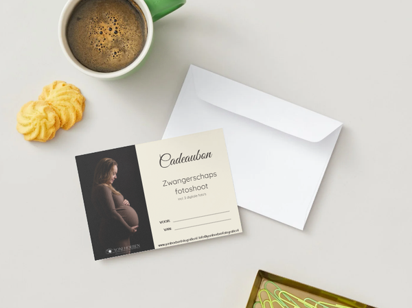 Cadeaubon zwangerschaps shoot - studio