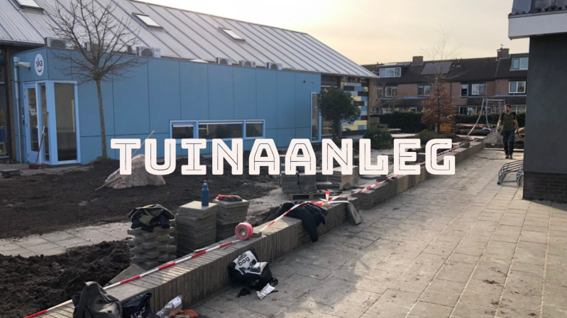 Tuinaanleg, aanleg ecologische tuin, aanleg speelnatuur