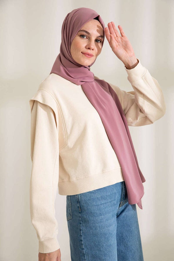 Hijab Soie de Médine Rose Poudré