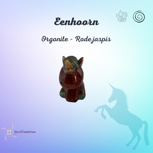 Rode jaspis - Eenhoorn - Orgoniet