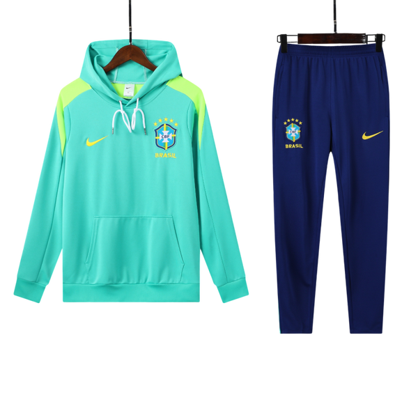 Felpa Brasile Verde Acqua