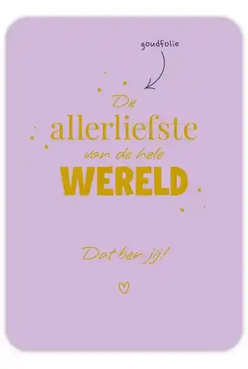 Allerliefste van de wereld