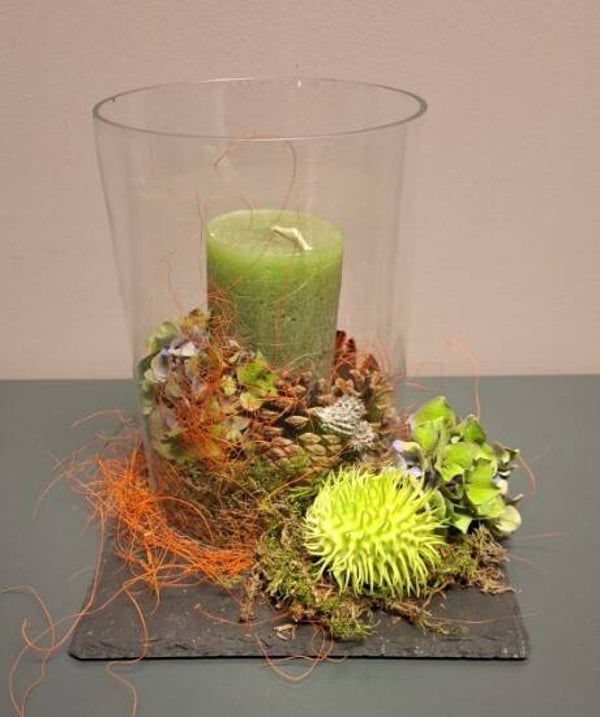 Herfst Opgemaakt In Glas