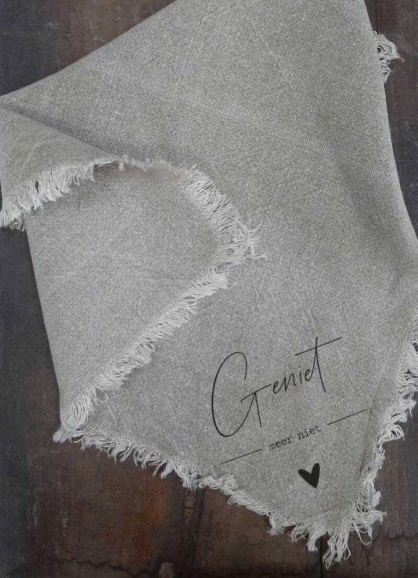 Shabby Doek 'Geniet'