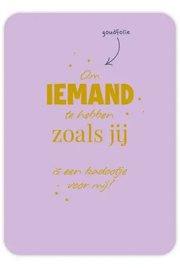 Iemand zoals jij