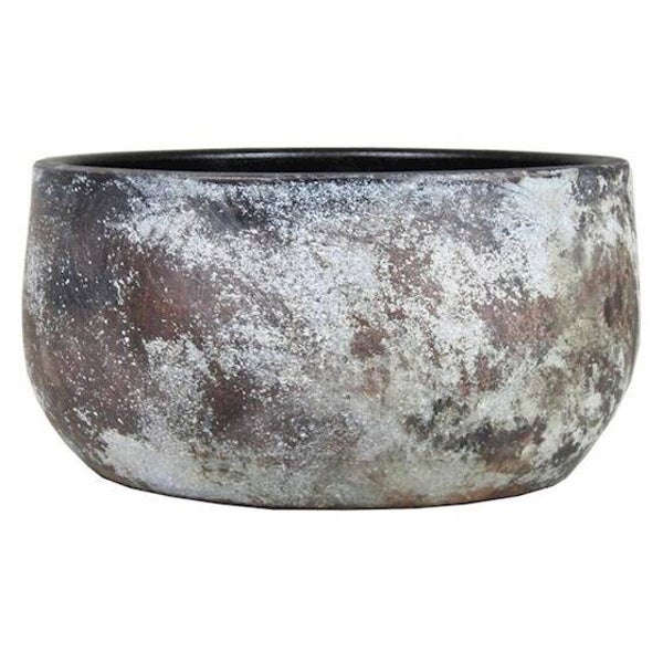 Schaal Fleur d29 h14cm oud wit