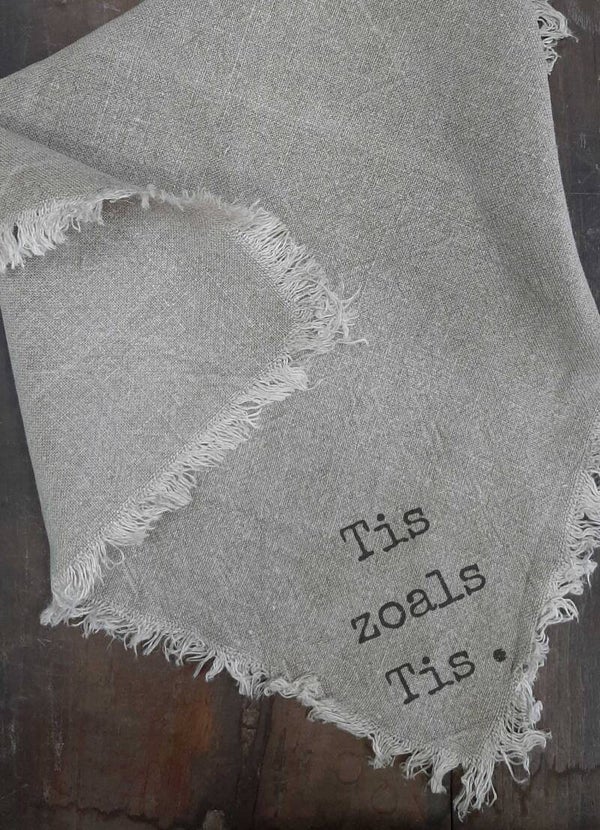 Shabby Doek 'Tis zoals Tis'