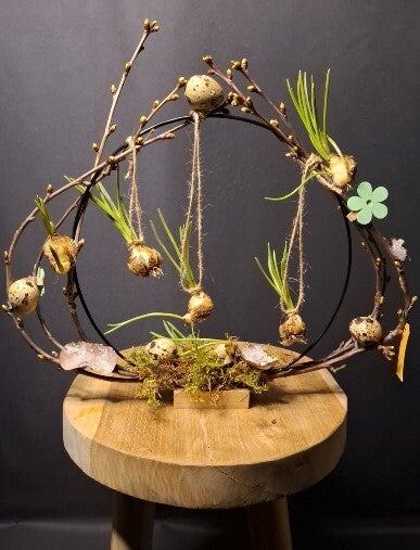 Voorjaarsring opgemaakt - bloem