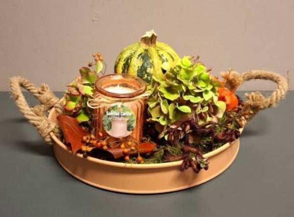 Herfst In Zalmkleur Dienblad