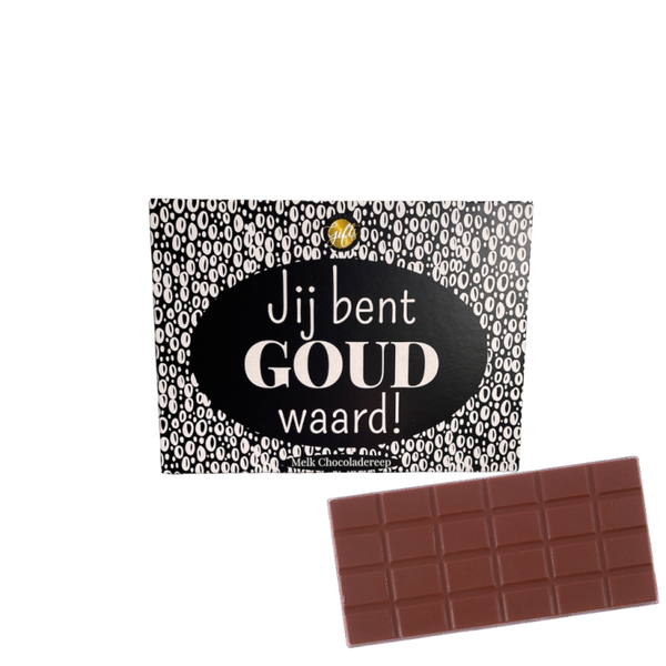 Chocoladereep - Jij bent goud waard!