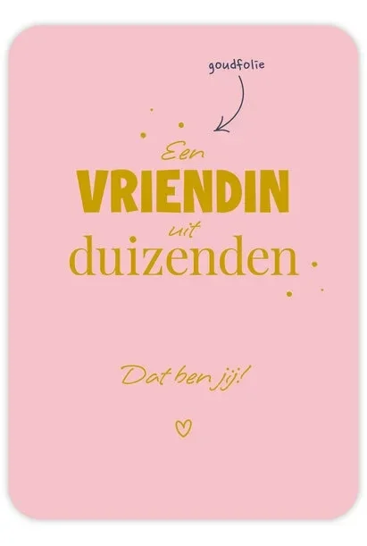 Vriendin uit duizenden