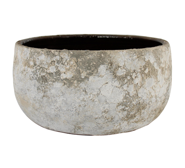 Schaal Sines d25/29 h14cm antiek wit