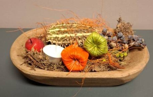 Herfst Nestje Mini Met Droogmaterialen