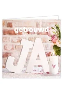 Getrouwd, gefeliciteerd