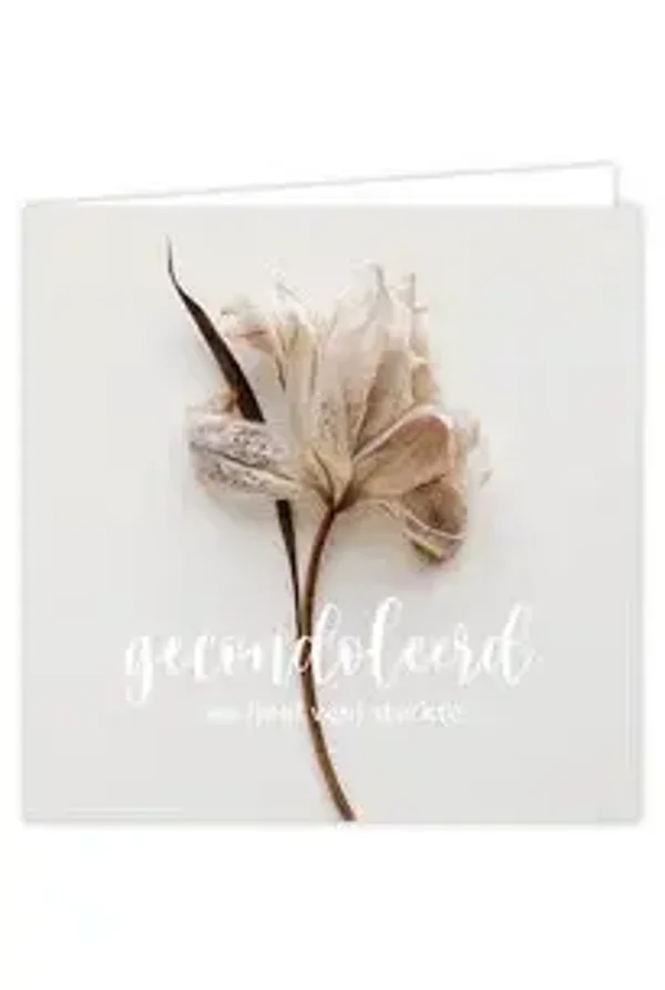 Gecondoleerd en heel veel sterkte