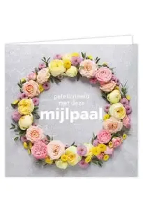 Gefeliciteerd met deze mijlpaal