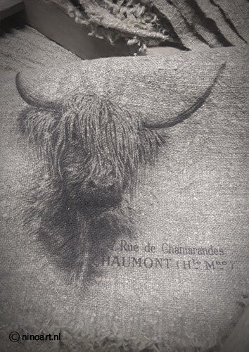 Shabby Doek 'Hooglander Grijs'