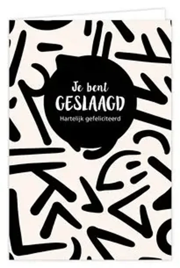 Je bent geslaagd, hartelijk gefeliciteerd